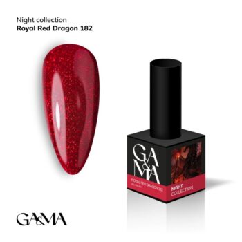 Гел лак Night collection 182 Royal Red dragon 10 ml